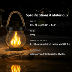 Lanterne solaire d'extérieur