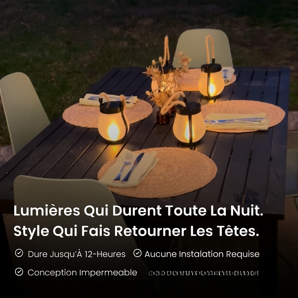 Luméa™ Lanterne solaire d'extérieur.